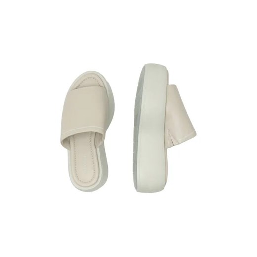 Calvin Klein Skórzane klapki FLATFORM SLIDE LTH Calvin Klein 39 wyprzedaż Gomez Fashion Store