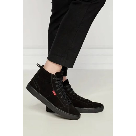 Buty sportowe męskie Hugo Boss ze skóry wiązane na jesień