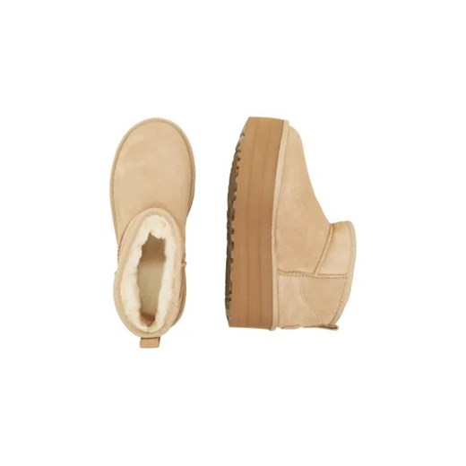 UGG Skórzane śniegowce W CLASSIC ULTRA MINI | z dodatkiem wełny 41 promocja Gomez Fashion Store