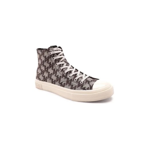 Karl Lagerfeld Trampki KAMPUS III Monogram Jacquard Hi | z dodatkiem skóry ze sklepu Gomez Fashion Store w kategorii Trampki męskie - zdjęcie 173048470