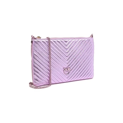 Pinko Skórzana kopertówka FLAT CLASSIC METAL Pinko OS okazja Gomez Fashion Store