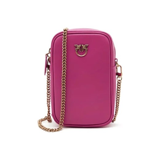 Pinko Skórzana torebka na telefon PHONE CASE VITTELLO SETA ze sklepu Gomez Fashion Store w kategorii Kopertówki - zdjęcie 173048811