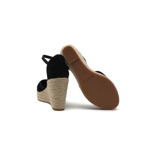 BOSS BLACK Skórzane koturny Madeira_Wedge 38 okazja Gomez Fashion Store