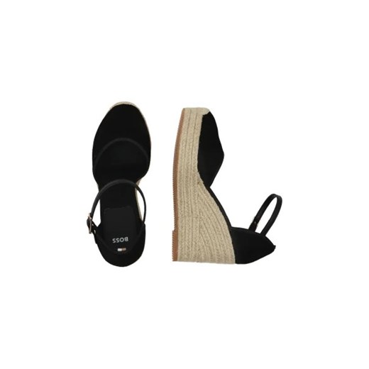 BOSS BLACK Skórzane koturny Madeira_Wedge 39 okazja Gomez Fashion Store