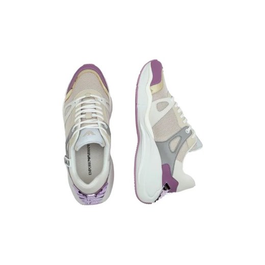 Buty sportowe damskie Emporio Armani sneakersy z tkaniny 