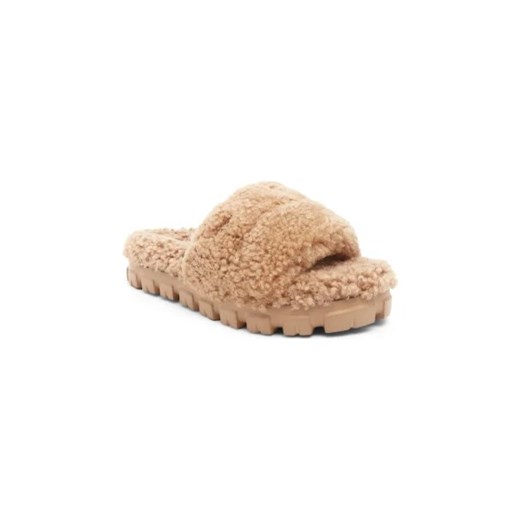 UGG Skórzane obuwie domowe Curly | z dodatkiem wełny ze sklepu Gomez Fashion Store w kategorii Kapcie damskie - zdjęcie 173051174