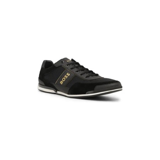 BOSS BLACK Sneakersy Saturn_Lowp_pulg | z dodatkiem skóry ze sklepu Gomez Fashion Store w kategorii Buty sportowe męskie - zdjęcie 173051292