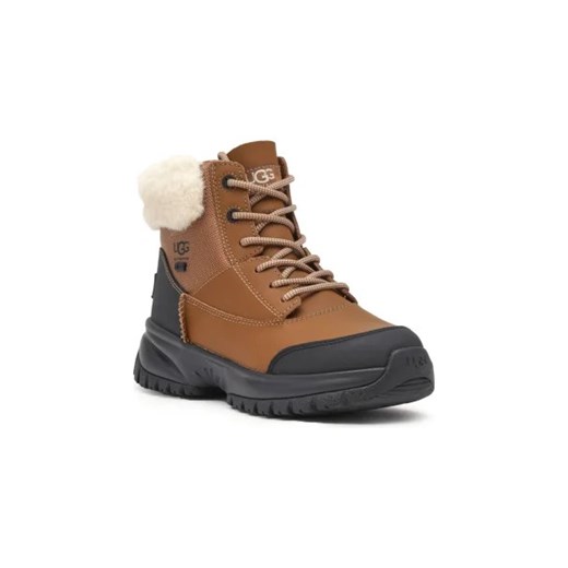 UGG Skórzane buty trekkingowe YOSE FLUFF V2 ze sklepu Gomez Fashion Store w kategorii Buty trekkingowe damskie - zdjęcie 173051763