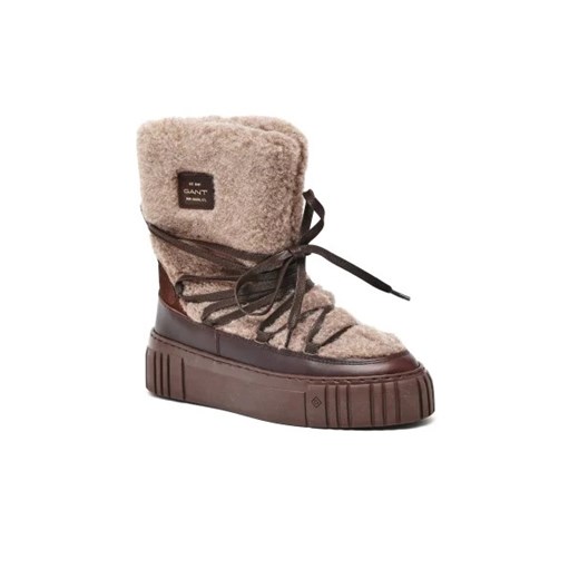 Gant Skórzane śniegowce Snowmont | z dodatkiem wełny Gant 36 okazyjna cena Gomez Fashion Store