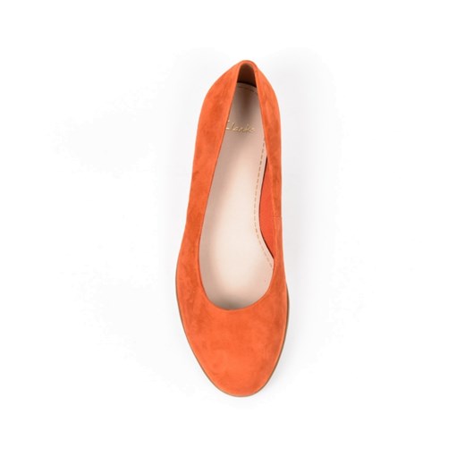 Clarks COMPASS ZONE orange suede aligoo tworzywo sztuczne