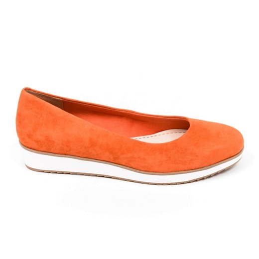 Clarks COMPASS ZONE orange suede aligoo angielskie