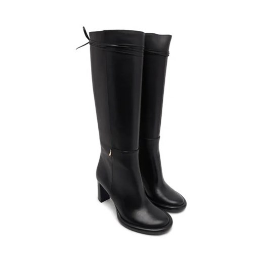 Patrizia Pepe Skórzane kozaki na słupku Patrizia Pepe 39 Gomez Fashion Store wyprzedaż