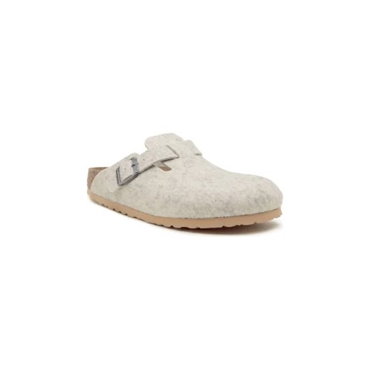 Birkenstock Wełniane mule BOSTON | z dodatkiem skóry ze sklepu Gomez Fashion Store w kategorii Klapki damskie - zdjęcie 173054531