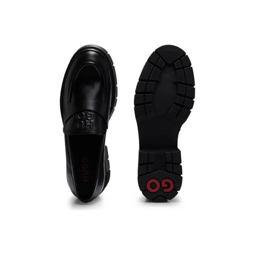 HUGO Skórzane loafersy Kris 40 wyprzedaż Gomez Fashion Store