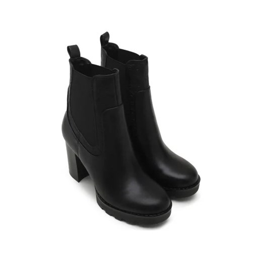 Guess Botki na słupku | z dodatkiem skóry Guess 37 wyprzedaż Gomez Fashion Store