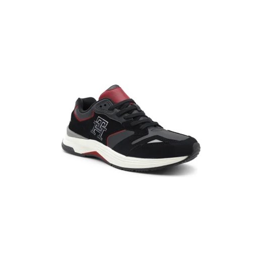Tommy Hilfiger Sneakersy MONOGRAM | z dodatkiem skóry ze sklepu Gomez Fashion Store w kategorii Buty sportowe męskie - zdjęcie 173060930
