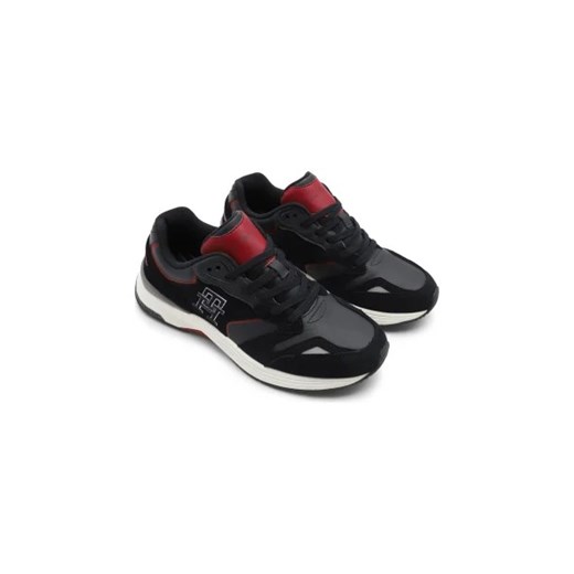 Tommy Hilfiger Sneakersy MONOGRAM | z dodatkiem skóry Tommy Hilfiger 41 Gomez Fashion Store okazyjna cena