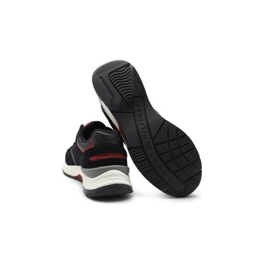 Tommy Hilfiger Sneakersy MONOGRAM | z dodatkiem skóry Tommy Hilfiger 41 okazja Gomez Fashion Store