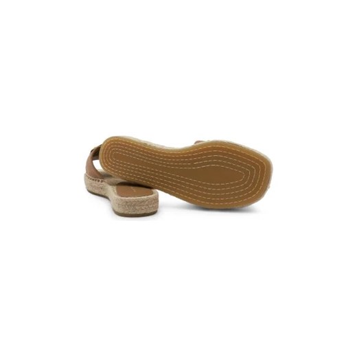 TORY BURCH Skórzane klapki WOVEN DOUBLE T ESPADRILLE Tory Burch 41 wyprzedaż Gomez Fashion Store