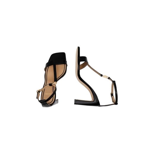 BOSS BLACK Skórzane sandały na słupku Rose 38 okazja Gomez Fashion Store