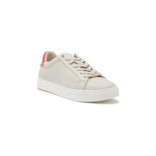 Calvin Klein Skórzane trampki CUPSOLE LACE UP ze sklepu Gomez Fashion Store w kategorii Trampki damskie - zdjęcie 173066452