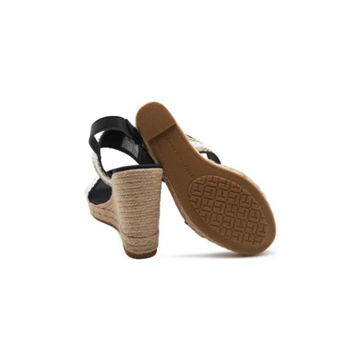 Tommy Hilfiger Koturny GOLDEN WEBBING WEDGE Tommy Hilfiger 40 okazja Gomez Fashion Store