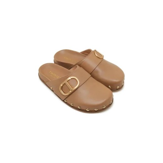 TWINSET Skórzane mule Twinset 38 okazyjna cena Gomez Fashion Store