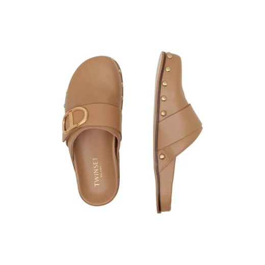 TWINSET Skórzane mule Twinset 38 promocja Gomez Fashion Store