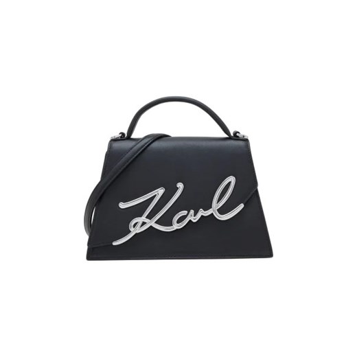 Karl Lagerfeld Skórzana torebka na ramię k/signature 2.0 md ze sklepu Gomez Fashion Store w kategorii Listonoszki - zdjęcie 173068342