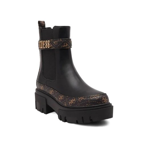 Guess Sztyblety YELMA | z dodatkiem skóry ze sklepu Gomez Fashion Store w kategorii Botki - zdjęcie 173069214