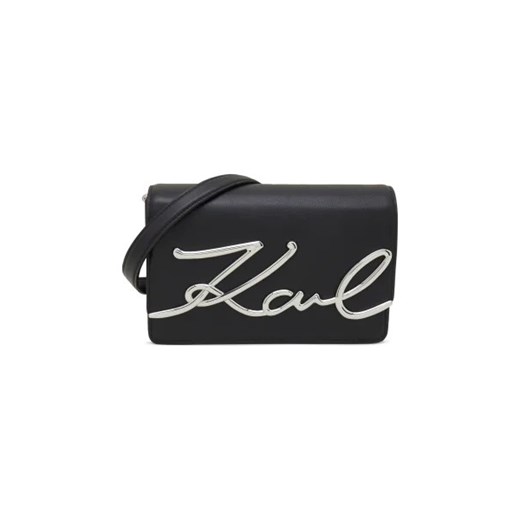 Karl Lagerfeld Skórzana listonoszka signature Karl Lagerfeld One Size promocyjna cena Gomez Fashion Store
