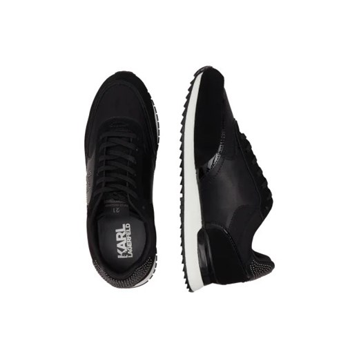 Karl Lagerfeld Sneakersy VELOCITOR II Mono Rivet Lo Lace | z dodatkiem skóry Karl Lagerfeld 41 okazyjna cena Gomez Fashion Store