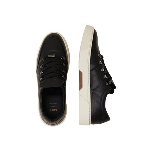BOSS BLACK Skórzane trampki Gary_Tenn_lthk 45 promocja Gomez Fashion Store