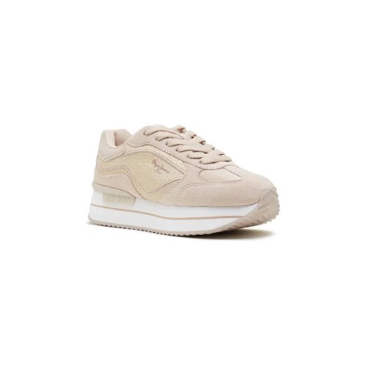 Pepe Jeans London Skórzane sneakersy RUSPER GALA ze sklepu Gomez Fashion Store w kategorii Buty sportowe damskie - zdjęcie 173072712