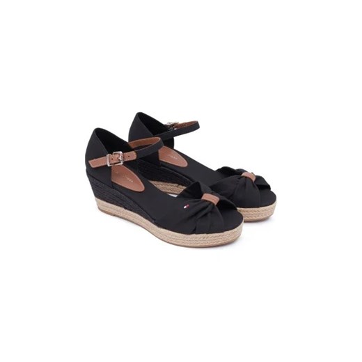 Espadryle damskie Tommy Hilfiger ze skóry 