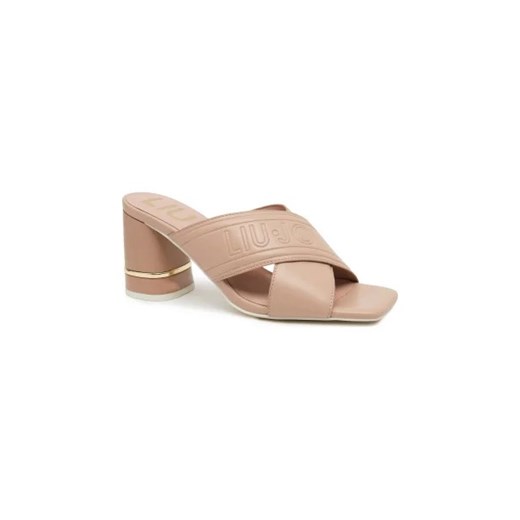 Liu Jo Klapki NICE 12 | z dodatkiem skóry ze sklepu Gomez Fashion Store w kategorii Klapki damskie - zdjęcie 173074172