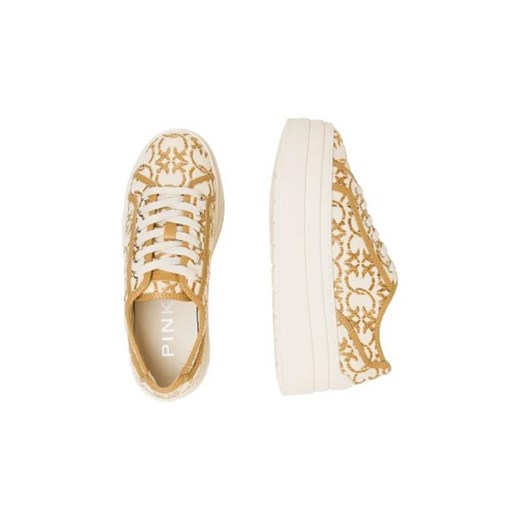 Buty sportowe damskie Pinko sneakersy skórzane