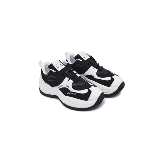 Buty sportowe damskie Armani Exchange sneakersy z tworzywa sztucznego