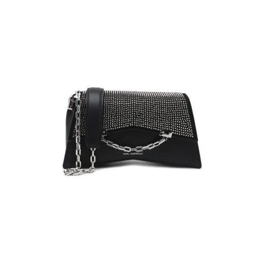 Karl Lagerfeld Skórzana torebka na ramię k/seven 2.0 sp cb rhinestones ze sklepu Gomez Fashion Store w kategorii Kopertówki - zdjęcie 173080062