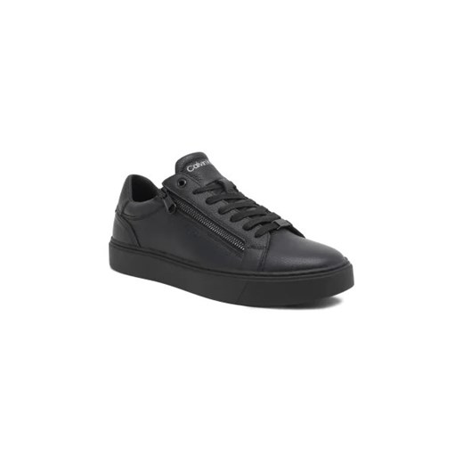 Calvin Klein Skórzane sneakersy Low Top Lace Up W/Zip ze sklepu Gomez Fashion Store w kategorii Buty sportowe męskie - zdjęcie 173082371