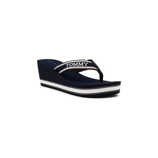 Tommy Hilfiger Japonki wedge beach sandal ze sklepu Gomez Fashion Store w kategorii Klapki damskie - zdjęcie 173084094