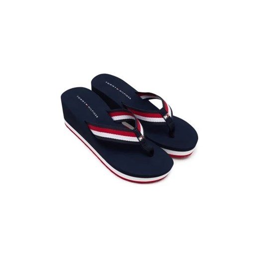 Tommy Hilfiger Japonki CORPORATE WEDGE beach Tommy Hilfiger 36 wyprzedaż Gomez Fashion Store