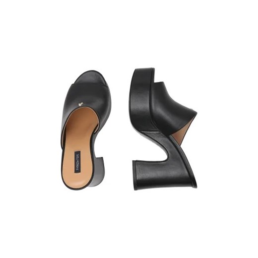 Patrizia Pepe Skórzane klapki na słupku Patrizia Pepe 37 okazja Gomez Fashion Store