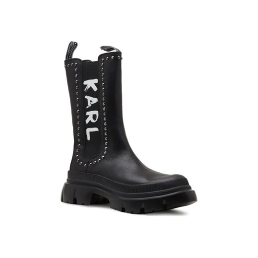 Karl Lagerfeld Skórzane sztyblety TREKKA MAX KC ze sklepu Gomez Fashion Store w kategorii Workery damskie - zdjęcie 173088652
