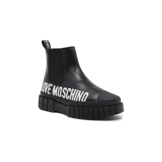 Love Moschino Skórzane sztyblety Love Moschino 40 Gomez Fashion Store okazyjna cena
