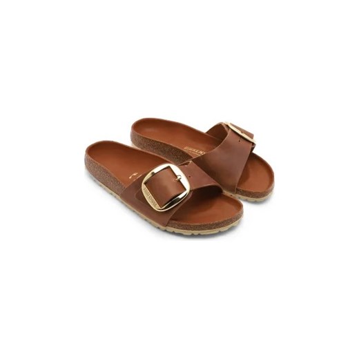 Birkenstock Skórzane klapki Madrid Big Buckle LEOI 40 Gomez Fashion Store