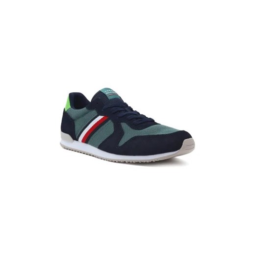 Tommy Hilfiger Skórzane sneakersy ICONIC SEASONAL MIX RUNNER ze sklepu Gomez Fashion Store w kategorii Buty sportowe męskie - zdjęcie 173092881