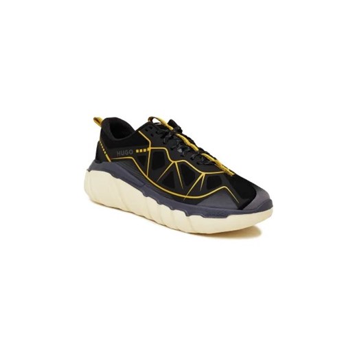 HUGO Sneakersy Xeno Runn | z dodatkiem skóry ze sklepu Gomez Fashion Store w kategorii Buty sportowe męskie - zdjęcie 173096804