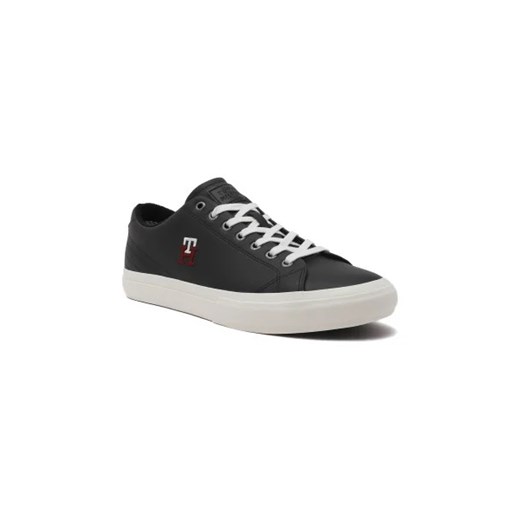 Tommy Hilfiger Skórzane sneakersy TH HI VULC STREET LOW LEATHER ze sklepu Gomez Fashion Store w kategorii Buty sportowe męskie - zdjęcie 173097102