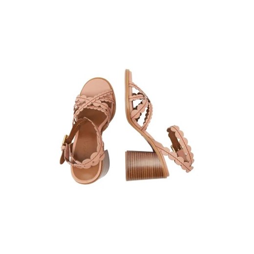 See By Chloé Skórzane sandały na słupku KADDY See By Chloé 38 okazyjna cena Gomez Fashion Store